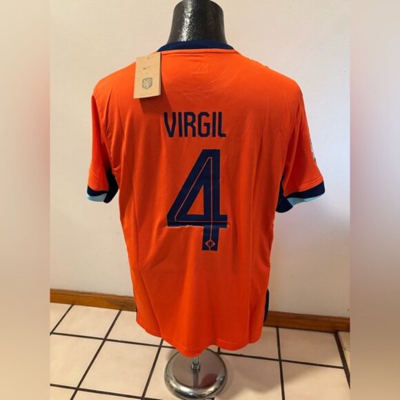 Liverpool FC Netherlands Holanda Virgil Van Dijk Jersey # 4 , Unisex - Picture 1 of 16
